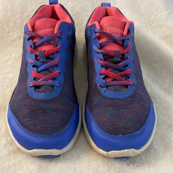 Vionic Agile Fyn Sneakers Blue and Pink Size 8 - Picture 2 of 7